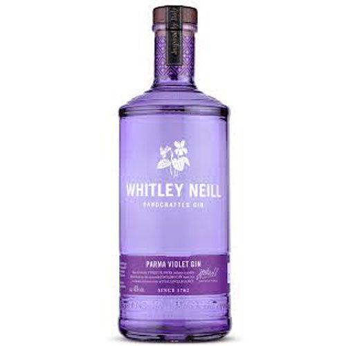 A bottle of Whitley Neill Parma Violet Gin 70cl