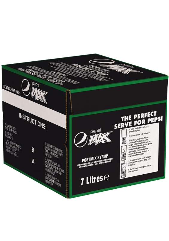 Pepsi Max Bag-in-Box Postmix 7L
