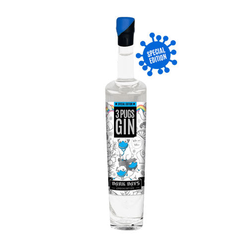 3 Pugs Dark Days Gin 50cl [Special Charity Edition]