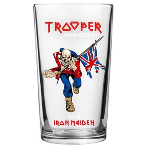 Iron Maiden Trooper Branded Beer Glass