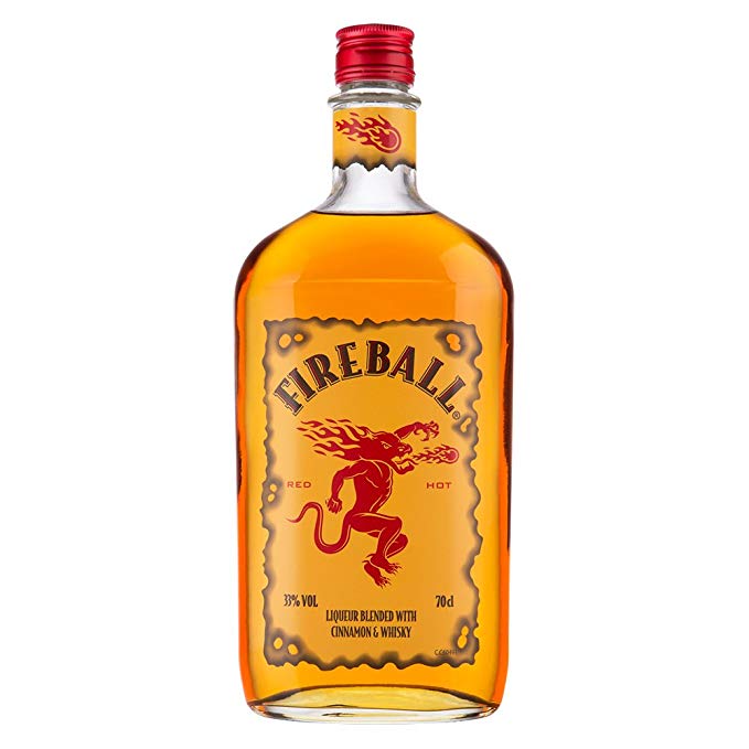 A bottle of Fireball 70cl