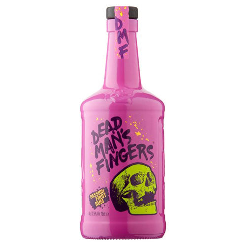 A bottle of Dead Man's Fingers Passion Fruit Rum 70cl