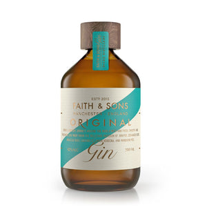 A bottle of Faith & Sons Original Organic Gin 50cl