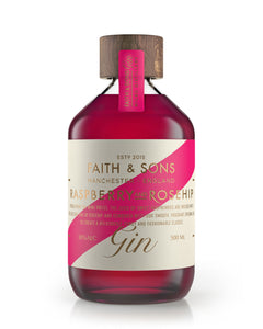A bottle of Faith & Sons Pink Rum 50cl