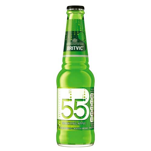 Bottle of Britvic 55 Apple 275ml