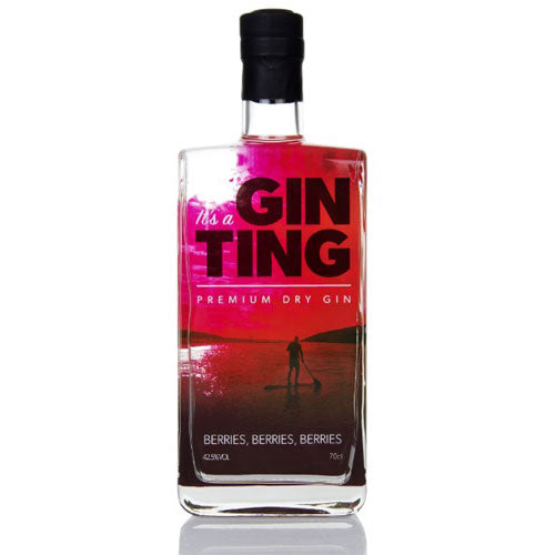A bottle of Gin Ting Berries 70cl