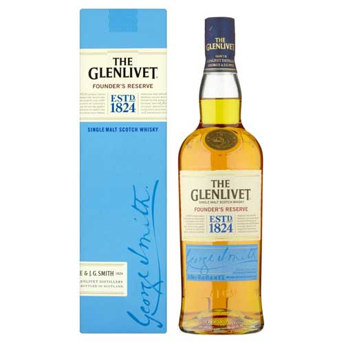 A bottle of Glenlivet Founders Reserve 70cl