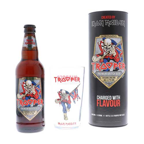 Iron Maiden Trooper Ale Gift Tube & Glass 1 x 500ml