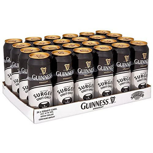 A case of Guinness Surger Cans 520ml