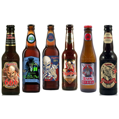 Bottles of Iron Maiden Beers