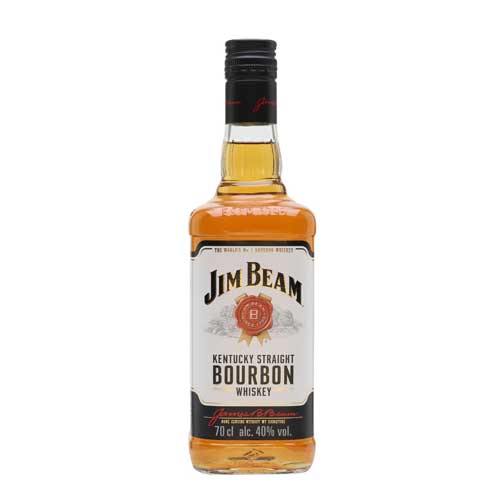 A bottle of Jim Beam Whiskey 70cl
