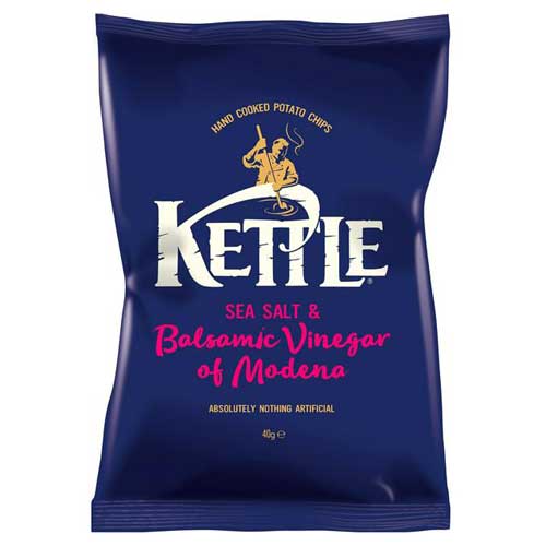 A bag of Kettle Sea Salt & Vinegar 40g