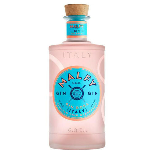 A bottle of Malfy Pink Grapefruit Gin 70cl