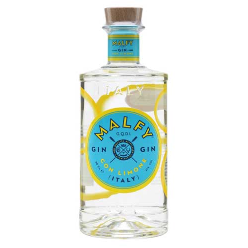 A bottle of Malfy Lemon Gin 70cl