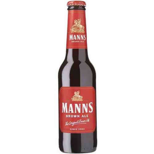 A bottle of Manns Brown Ale 275ml