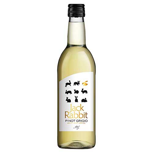 A bottle of Jack Rabbit Pinot Grigio 187ml