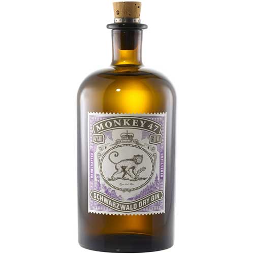 A bottle of Monkey 47 Gin 50cl