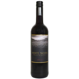 A bottle of Monte Tacora Merlot 75cl