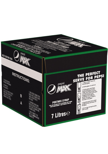 Pepsi Max Bag-in-Box Postmix 7L