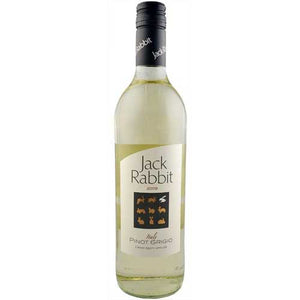 A bottle of Jack Rabbit Pinot Grigio 75cl