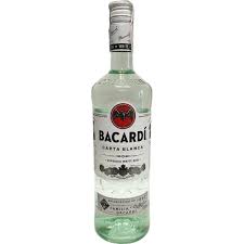 Bottle of Bacardi White Rum 70cl