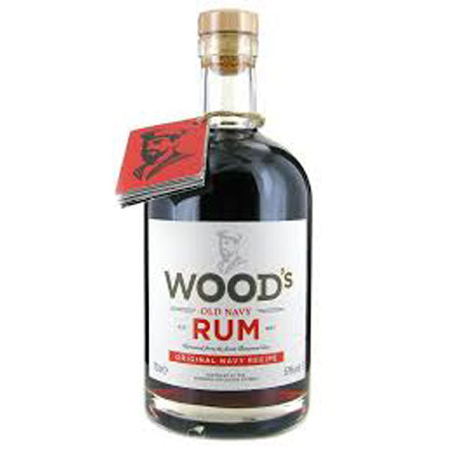 A bottle of Woods Old Navy Rum 70cl