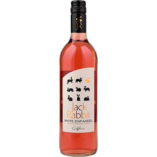 A bottle of Jack Rabbit White Zinfandel 75cl